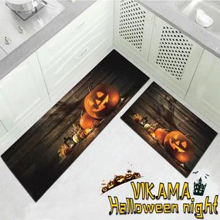 VIKAMA1pc/2pc Halloween Decorative Rug Kitchen Diatomite Ear