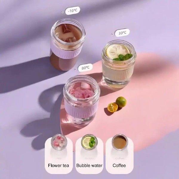 Glass Water Tumbler Thickened Glass Drinking Cup Leakproof