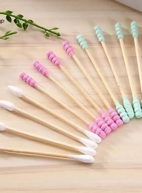100pcs Pack Double Head Cotton Swab Women Makeup Cotton Buds