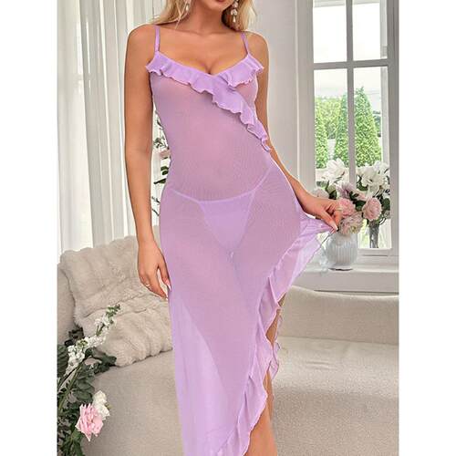 Sexy lingerie, sexy mesh pajamas, suspender nightgown