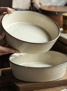 Large home serving bowl Large salad bowl陶瓷大汤碗大号菜碗