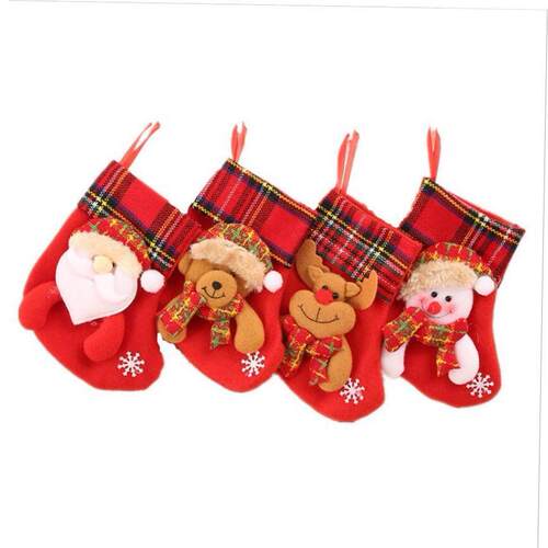 Christmas decoration treestocking gift bag pendant 圣诞袜