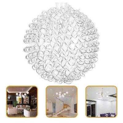 Glass Lampshade Light Covers Seeded Wire Cage Hanging