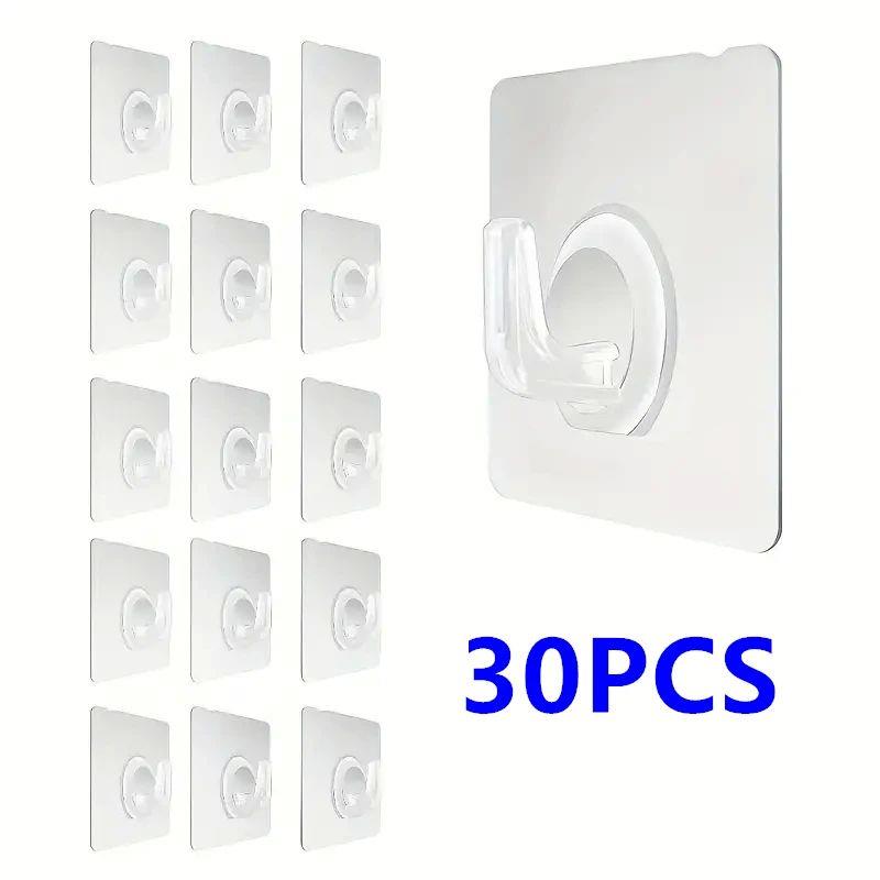 Transparent Strong Self Adhesive Hooks No Trace Sticky Hooks