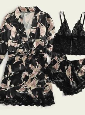 be Suit Summer Sexy V-Neck Pyjamas Sleepwear Home Nightdress