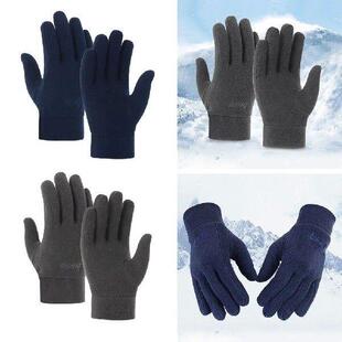 Riding Driving Gloves Outdoor Sport Fleece Furry Warm Mitts