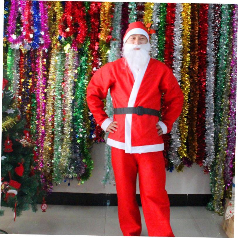 Christmas costume Male costume Santa Claus dress up clothes