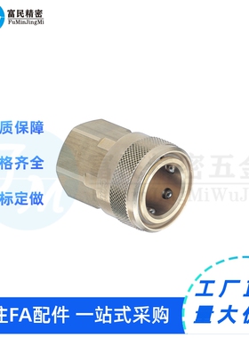 空气用管接头不锈钢/黄铜 无阀型内螺纹管塞QNPFS/QNSFS1/2/3/4/5