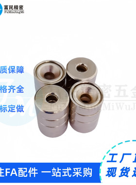 MAGFN-10/12/15/20/25 MAGFS-10/12/15/20带座磁铁-沉孔圆型