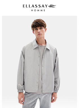 ELLASSAY歌力思男装反光印花高级科技未来感夹克外套EME353W01800