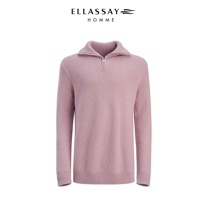 【秀场同款】ELLASSAY歌力思男装25秋冬拉链针织毛衣EME363M02200