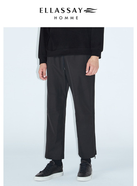 ELLASSAY歌力思男装防冷舒适休闲直筒中腰百搭裤子EME334K04600