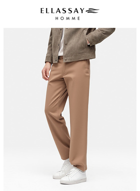 ELLASSAY歌力思男装新款棉混纺柔软亲肤休闲商务长裤EME371K05900