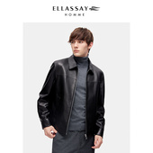 ELLASSAY歌力思男装 2025年冬甄选绵羊皮胚哈灵顿夹克EME364X01700