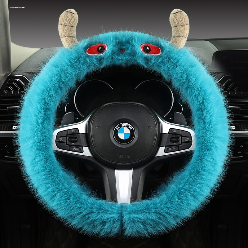 2023款奇瑞QQ冰淇淋冬季毛绒方向盘套雪糕奶昔卡通可爱电动车把套