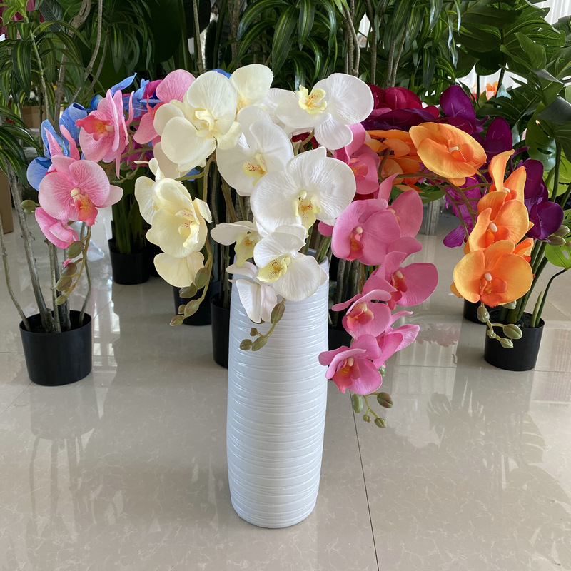 8头桃皮绒蝴蝶兰婚礼堂配花婚庆