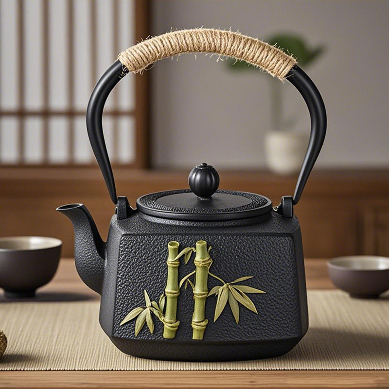 无涂层铸铁壶围炉烧水煮茶壶生铁壶家用养生铁壶户外功夫茶具水壶