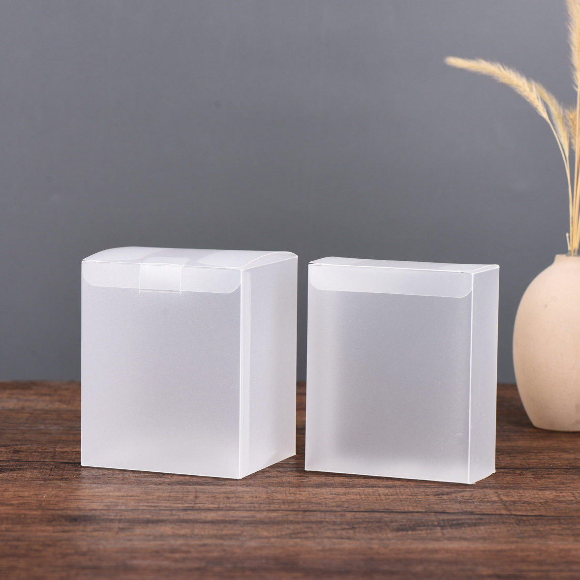 透明pvc礼品包装盒pp磨砂塑料胶盒pet彩印挂耳咖啡包装盒现货logo