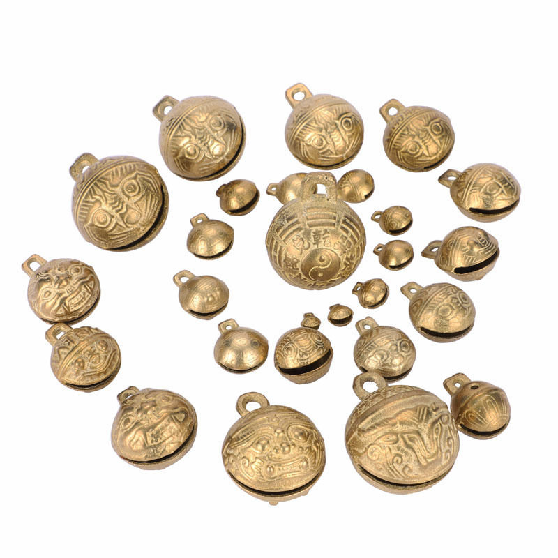 厂家铜铃铛 宠物铃铛 狗狗铃铛虎头铃铛 黄铜饰品diy饰品配件