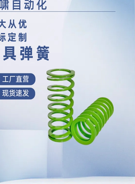 矩形弹簧模具弹簧J-SWY37-40长YSWY淡绿色超大压缩量扁弹簧