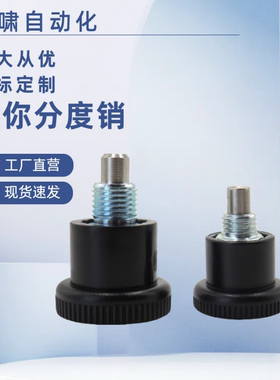 简易紧凑小型 迷你分度销GN822.6带定止位ZAC70 72旋钮柱塞定位销