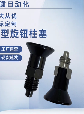 旋转拉拨销定位柱 短型旋钮柱塞E-SPXRKD不锈钢紧凑型分度销NDXNS