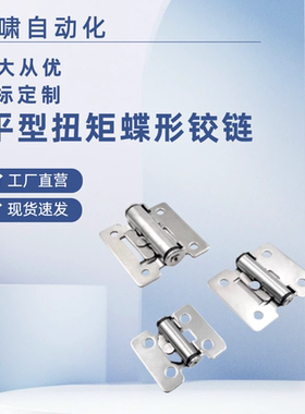 平型扭矩阻尼铰链Y-NAB05-32/40/50  不锈钢随意停设备门用折合页