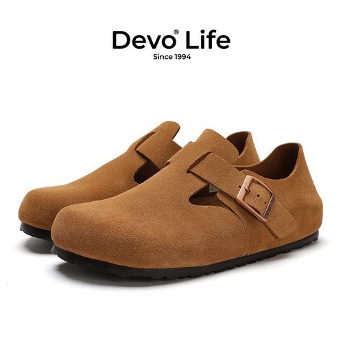 软木女鞋DevoLife真皮全包