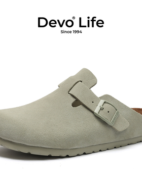 Devo Life软木拖鞋男女休闲包头拖鞋外穿拖鞋 3624