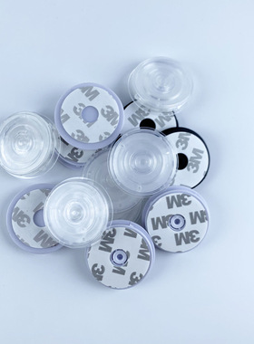 简约透明白色黑色基础气囊支架粘贴式3M可替换桌面看剧手持方便