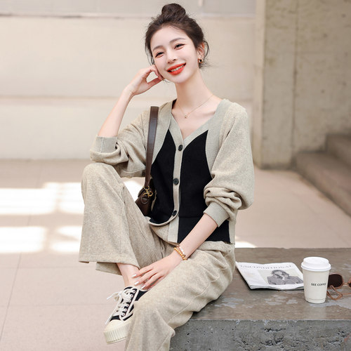 现货！24年春装新款时尚套装气质针织套装1C086-885-P155-K225