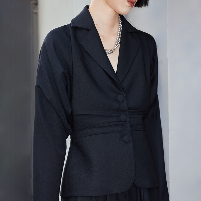 摺器ZHECHEE 原创设计青果领全羊毛修身西装外套春秋 Hourglass,女装/女士精品,西装,淘宝优惠券,粉丝福利购,淘宝优惠卷