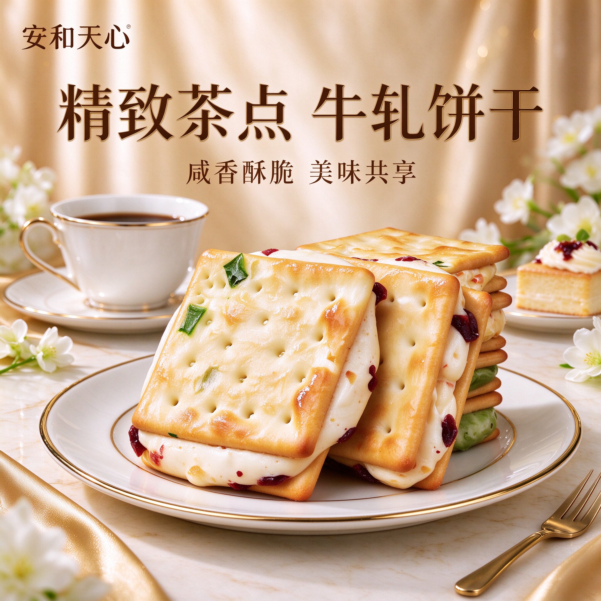 安和天心手撕牛轧饼独立小包装牛奶抹茶牛轧夹心奶香浓郁醇厚茶香