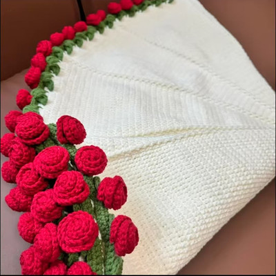 玫瑰花束毯子diy材料包