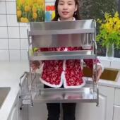 厨房调料置物架筷子刀架台面多用调味收纳品架不锈钢架子加厚加粗