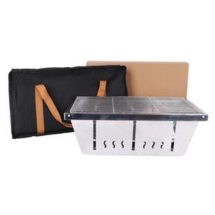 烧烤炉户外折叠不锈钢便携烤架串304可家用碳烤炉烤肉露营炉子i.