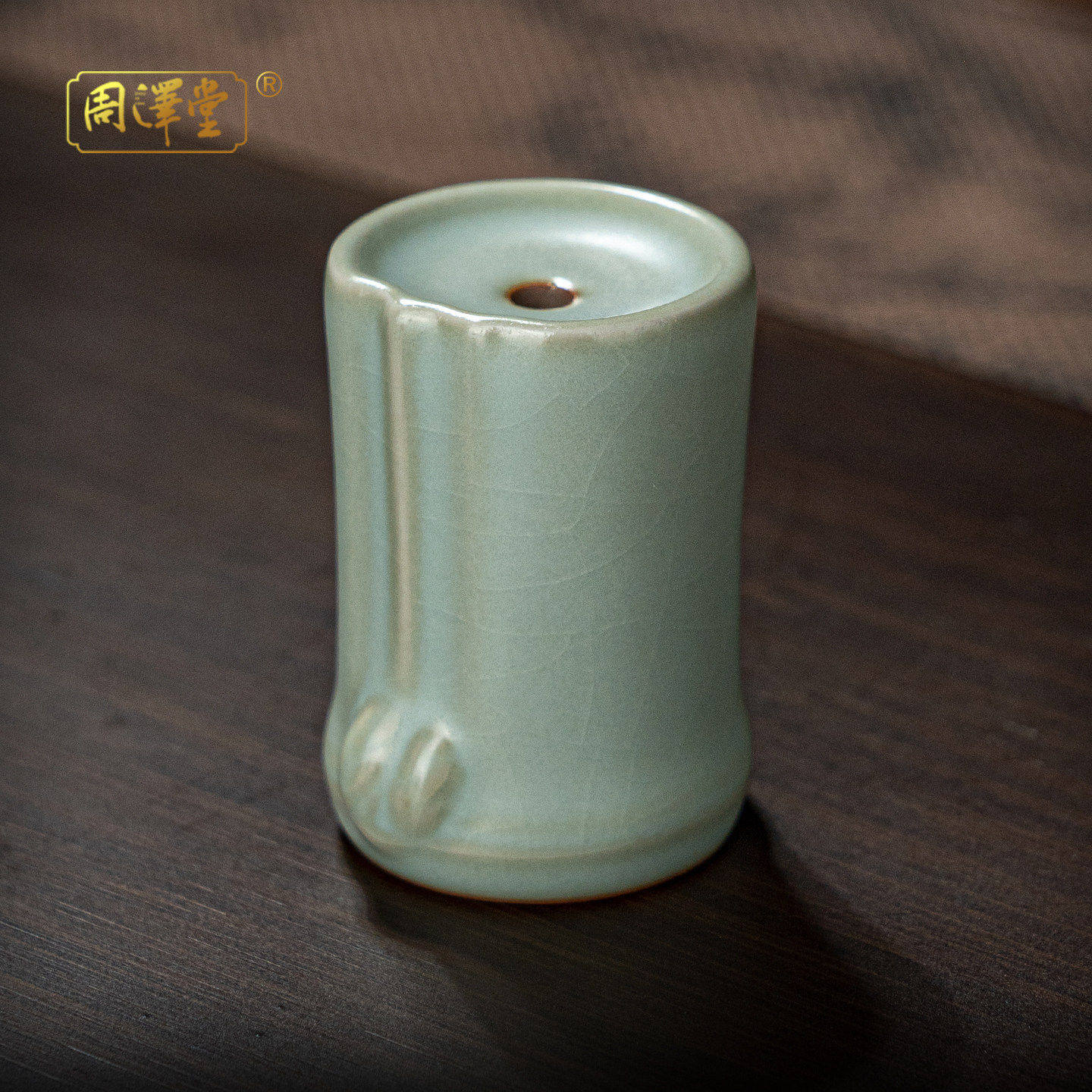 汝窑竹隐盖置盖碗茶壶盖托香插陶瓷开片可养景德镇汝瓷茶道配件,餐饮具,茶宠摆件,淘宝优惠券,粉丝福利购,淘宝优惠卷