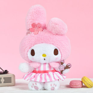 三丽鸥正版美乐蒂毛绒公仔melody公仔可爱布娃娃抱枕女生生日礼物
