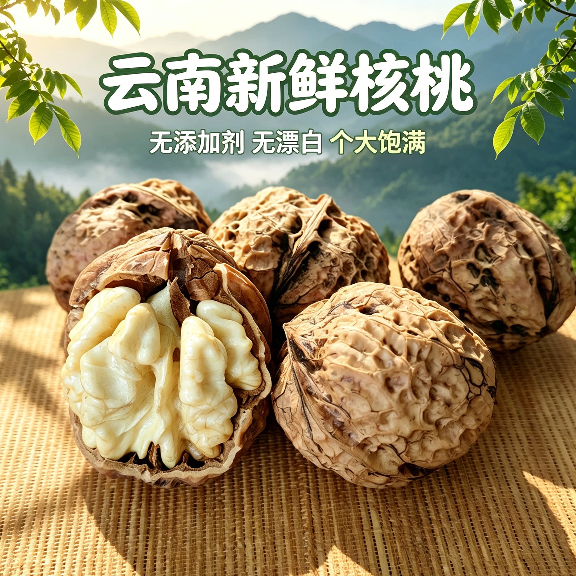 云南新鲜薄壳纸皮核桃