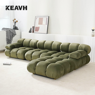 KEAVH奶油ins风极简模块组合沙发