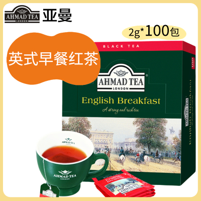 亚曼英式早餐红茶100片盒装