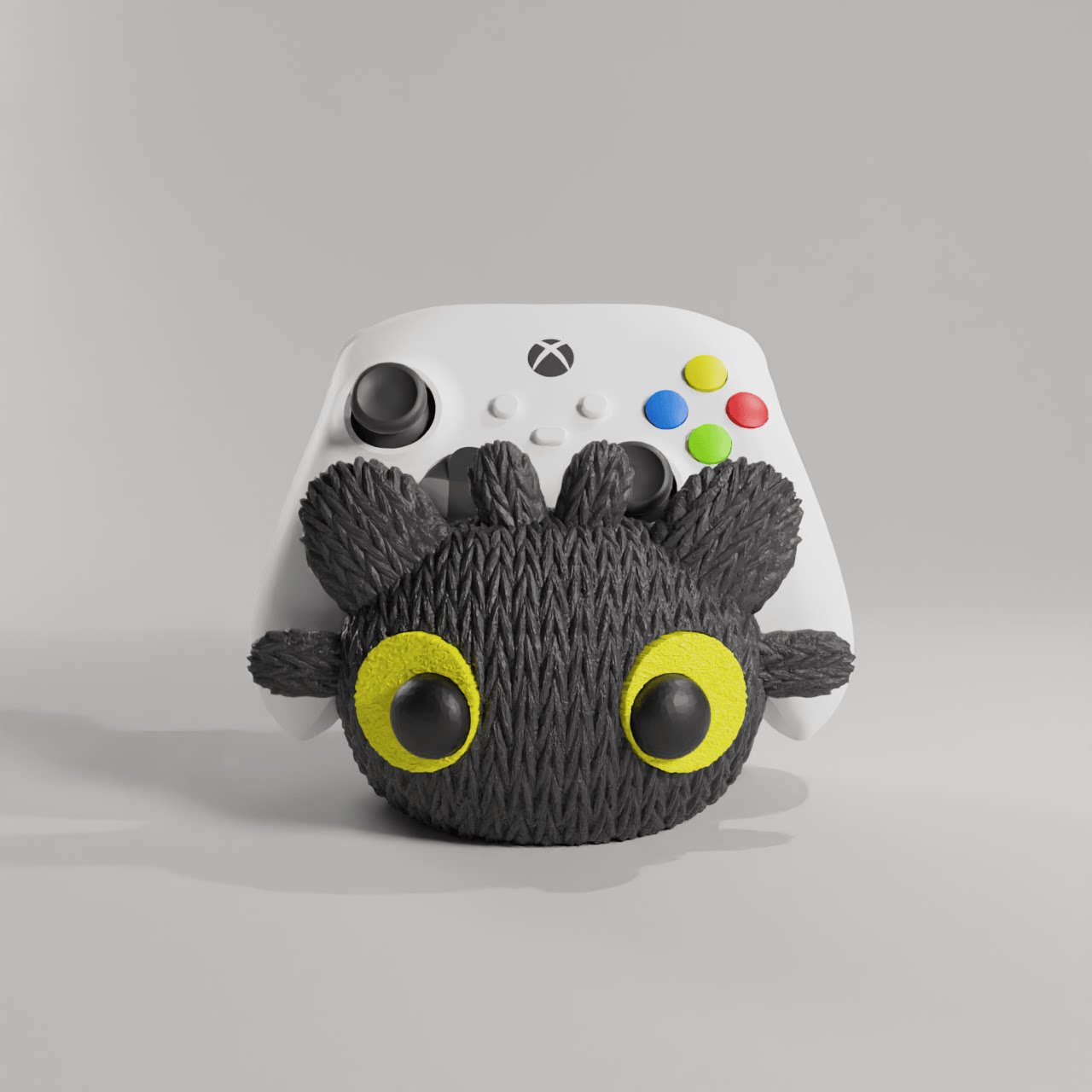 驯龙高手无牙仔针织版手柄支架模型switch手柄Xbox手柄摆件
