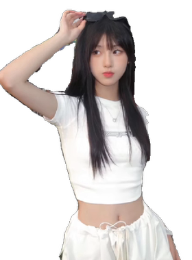 美式字母3D液态金属短袖t恤女大童夏季辣妹显瘦短款爵士露腰上衣