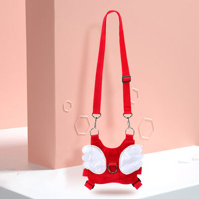 杉贝儿童防走失带牵引绳宝宝防丢绳小孩防走丢手环溜娃学步带红色