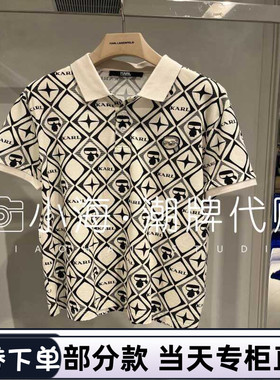 可议价KARL LAGERFELD卡尔拉格斐2024秋冬短T恤242N1756100 2190