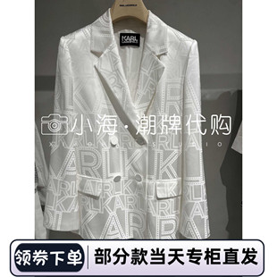 5290 241L1437100 可议价KARL LAGERFELD卡尔拉格斐2024夏女白西装