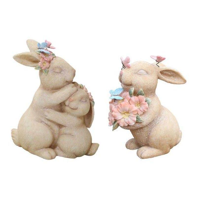 极速European Easter Bunny Rabbit Statue SweeOt Bunny Ornamen