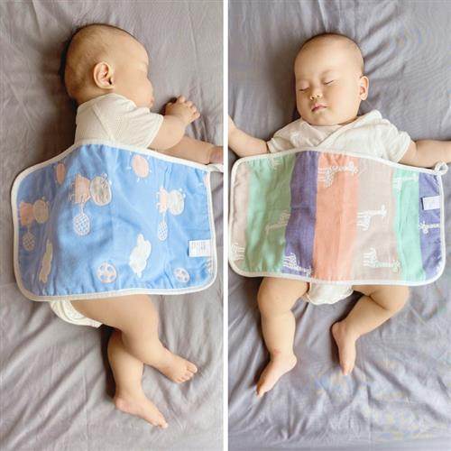 极速新生婴儿平枕六层纯棉纱布云片枕巾I柔软吸水宝宝口水巾儿童