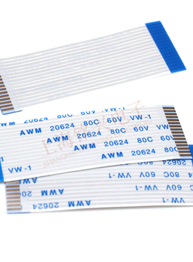 极速1.25mmFPC/FFC扁平软排线AWM20624 80C 60V VM-1正反X向6/8/1
