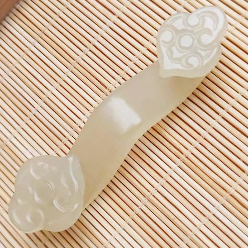 极速2023新款k玉如意摆件玉器工艺礼品摆饰家庭办公玄关摆件岫玉